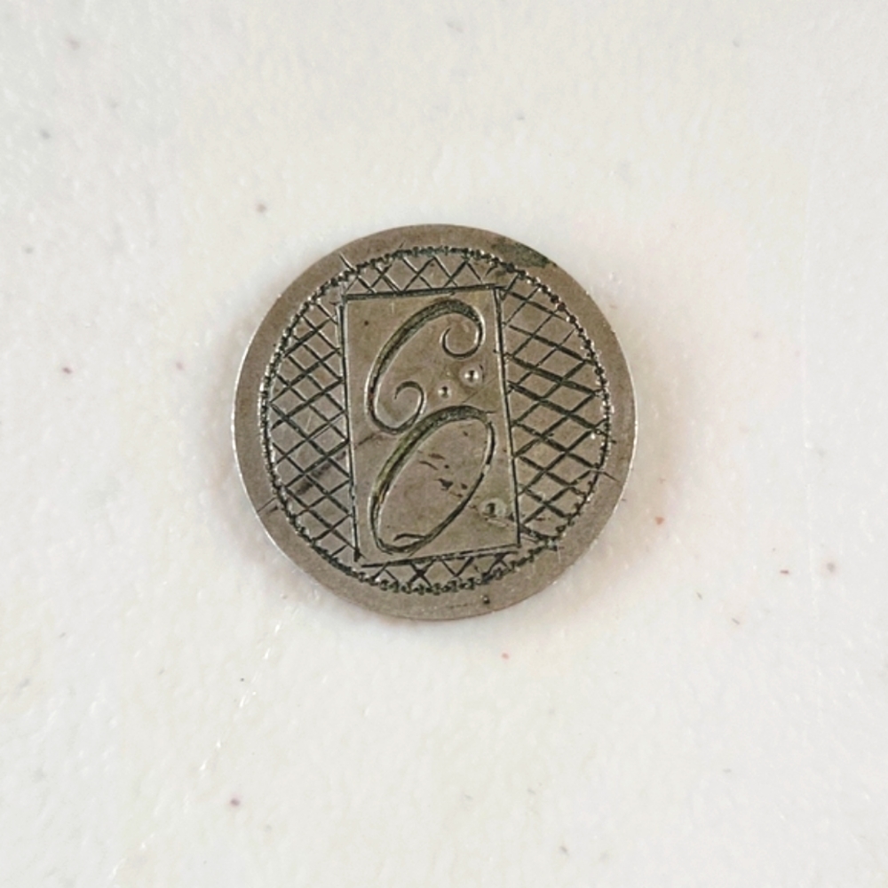 Old Silver Netherland 25c Love Token Coin